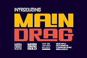 Main Drag Display Font, a Sans Serif Font by Holt510 (Thumbnail 1 of 10)