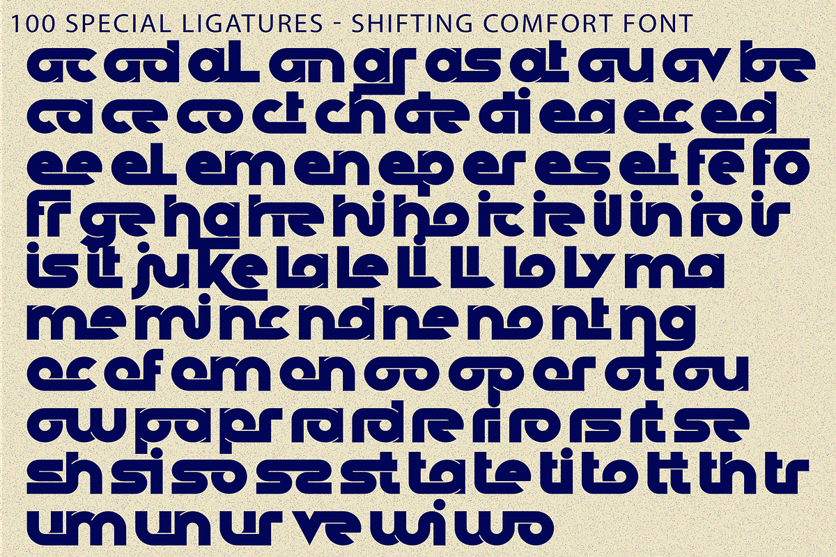 Shifting Comfort - Geometric Font, a Sans Serif Font by 177Studio (Photo 8 of 8)