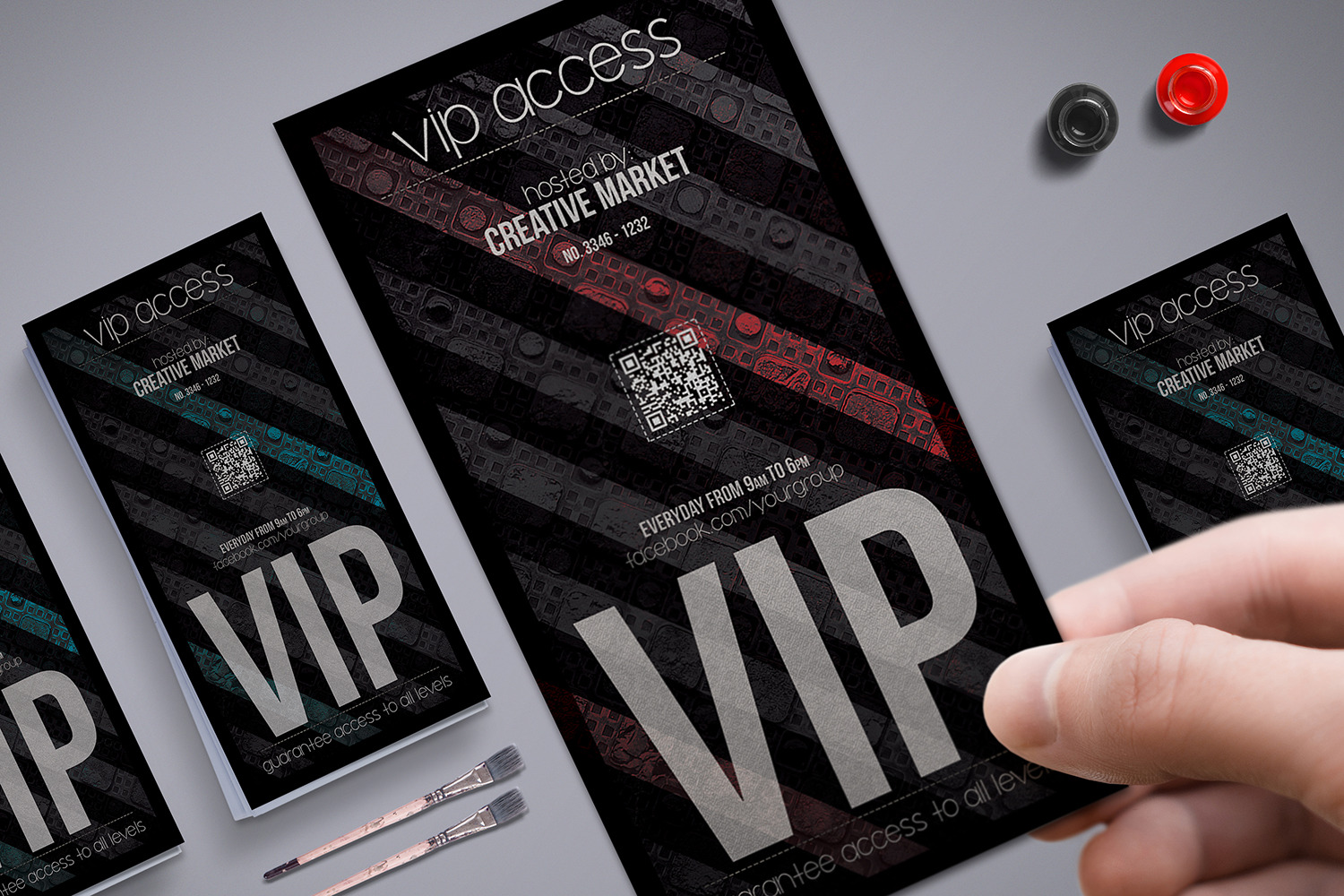 Mystical Atmosphere Vip Pass, a Card Template by Tzochko