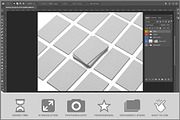 Business Card Mosaic PSD, an Advertising Mockup by Bruno's Shop (Thumbnail 2 of 3)