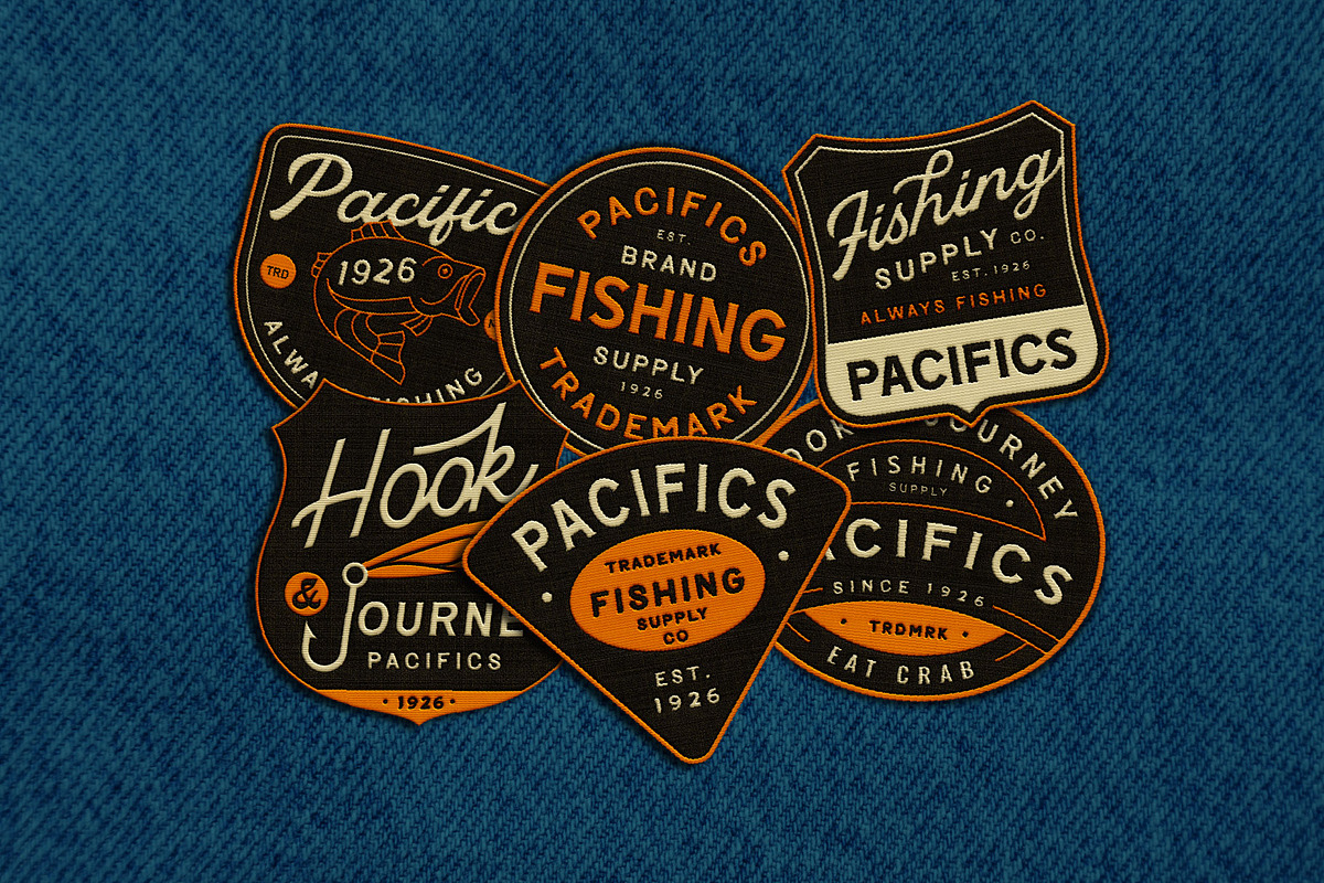 Fishing Badge, an Illustration by Skilline Supply Co. (Photo 9 of 10)