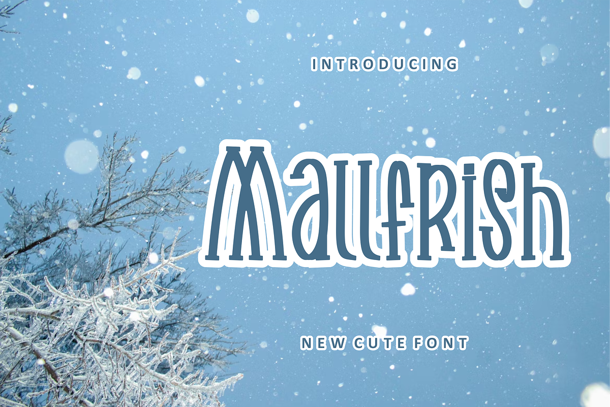 Mallfrish font, a Script Font by VectorCraft (Photo 1 of 4)