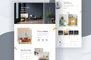 Interior Website & Furniture Design, a Landing Page Template by uiwarrior (Thumbnail 2 of 4)