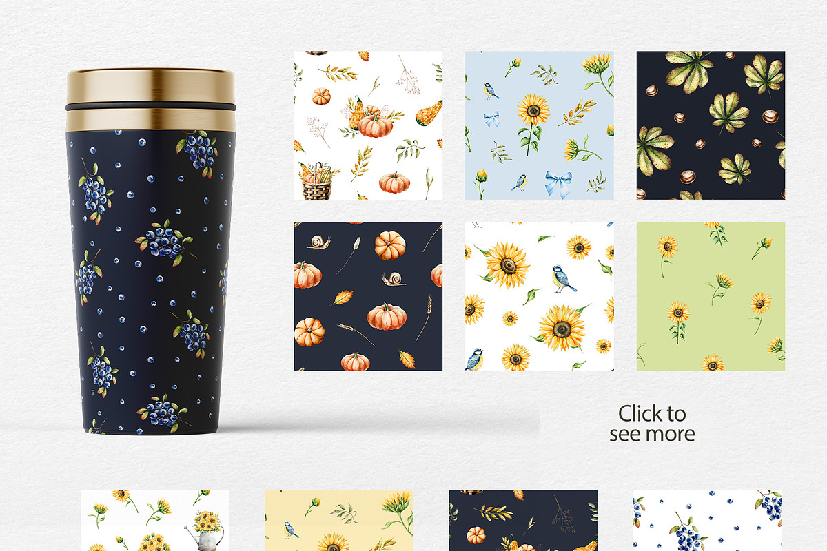COSY AUTUMN - Watercolor collection, a Seasonal Illustration by Navenzeles (Photo 11 of 14)
