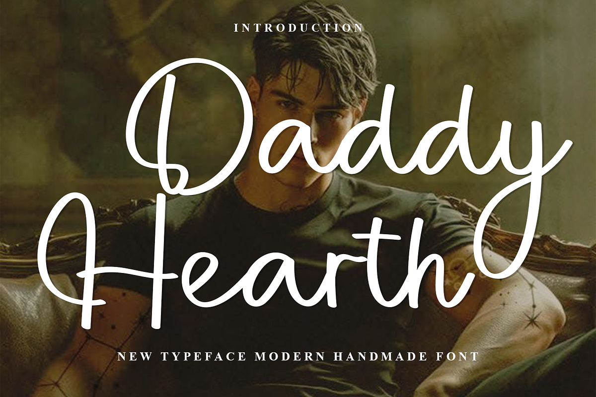 Daddy Hearth, a Handwritten Font by FreshTypeINK (Photo 1 of 8)