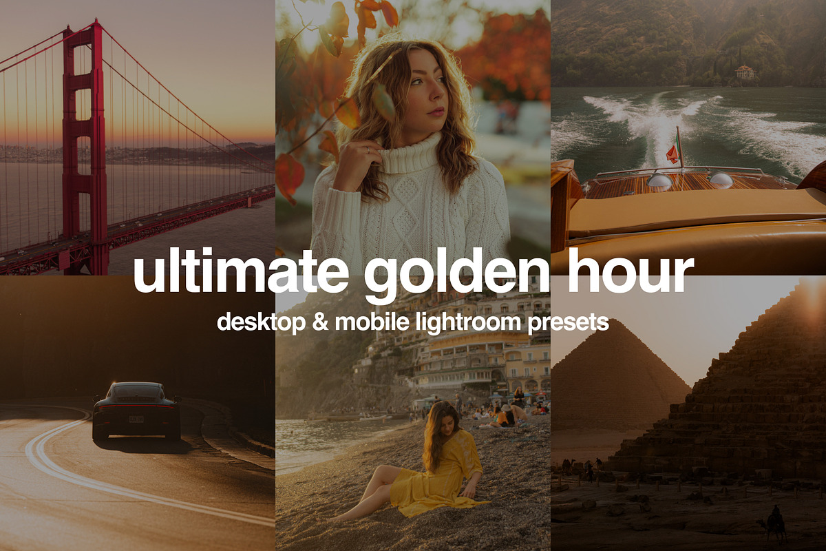 8 Golden Hour Lightroom Presets, a Preset Add-On by Gridfiti (Photo 1 of 9)