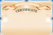 Vintage Certificate with ribbon, a Stationery Template by AK Design (Thumbnail 1 of 2)