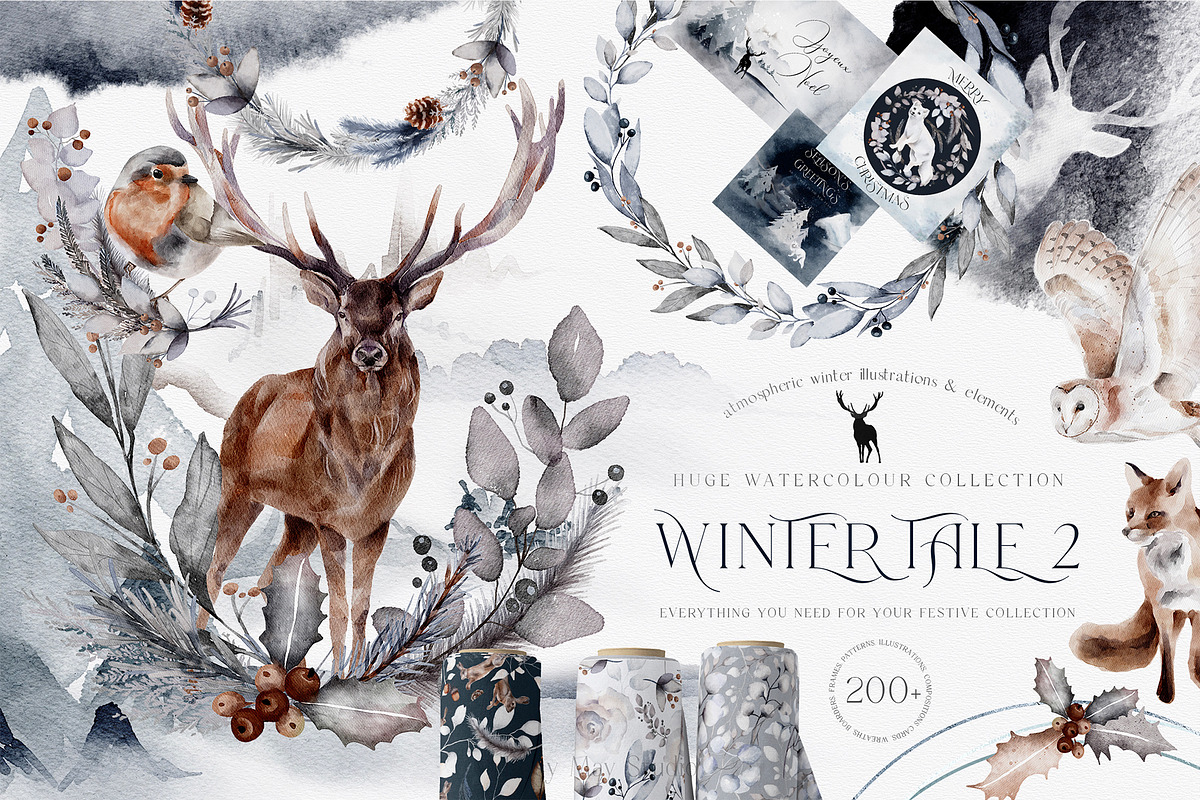 The Ultimate Winter Collection, an Animal Illustration by Busy May Studio (Photo 1 of 14)