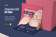 Elegance Nail Flyer, a Flyer Template by Esensifiksi.studio (Thumbnail 1 of 2)