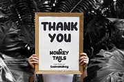Monkey Tails Retro Brush Font, a Script Font by Guavanaboy (Thumbnail 7 of 7)