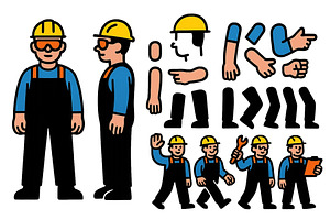 Vector illustration of construction, an Illustration by ZinetroN
