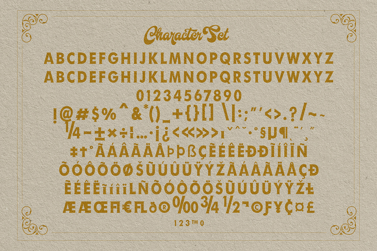 Harland Vintage With Bonus, a Script Font by Fortunes Co (Photo 10 of 14)