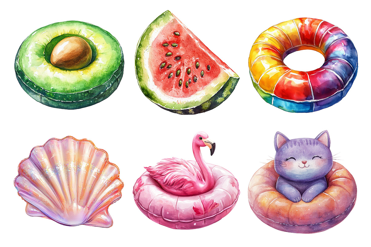 Pool Floaties Clipart, an Illustration by Daily.Designs (Photo 2 of 5)
