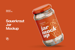 Sauerkraut Jar Mockup