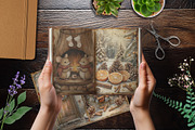 Cozy Christmas Mice Junk Journal, a Stationery Template by V Design Creator (Thumbnail 2 of 8)