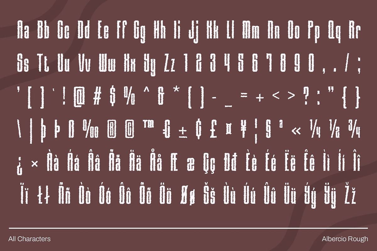 Albercio Rough, a Sans Serif Font by Craft Supply Co. (Photo 3 of 8)