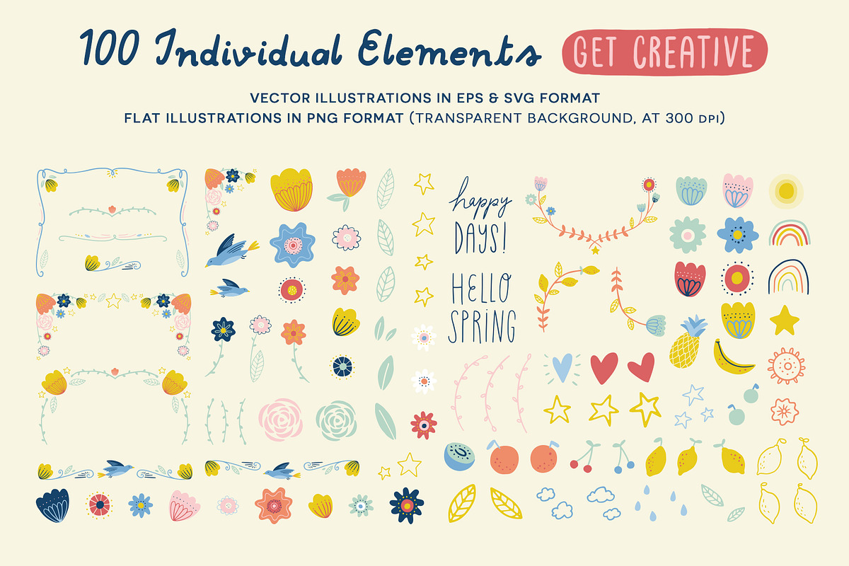 Floral Spring Bundle, Patterns +more, a Pattern Graphic by Carole Chevalier (Photo 11 of 11)