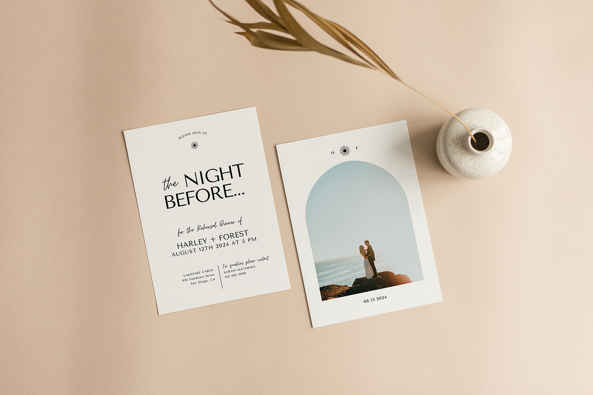 Elegant Rehearsal Dinner CANVA, an Invitation Template by StudioVonBraitenberg (Photo 1 of 5)