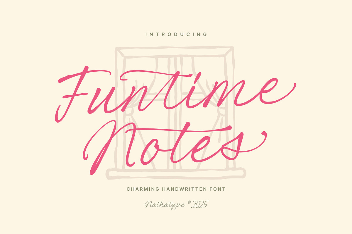 Funtime Notes, a Script Font by Nathatype (Photo 1 of 12)