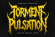 Torment Pulsation – Death Metal, a Blackletter Font by Masyafi Studio (Thumbnail 1 of 9)