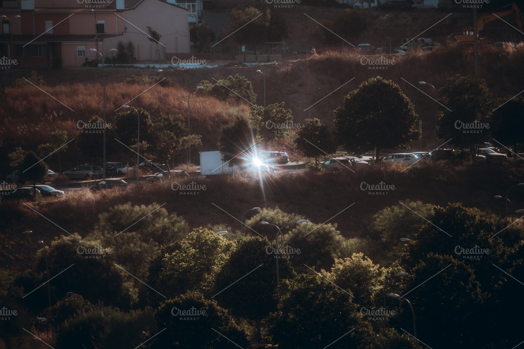 Sun Glare Bursts From Parked Car, an Architecture Photo by SkyNext
