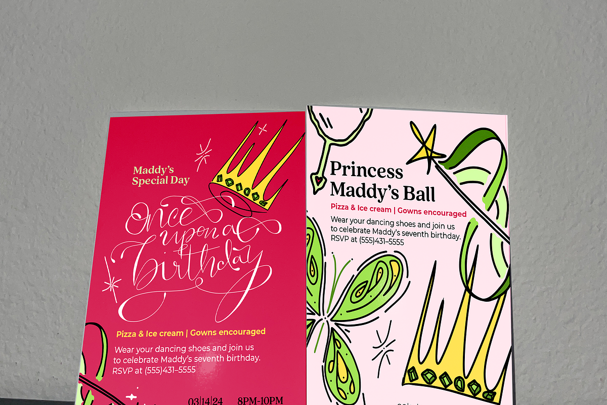 Princess Party Invite Template, a Design Template by skylarPitts (Photo 2 of 4)