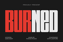 Burned - Modern Sans Serif Font