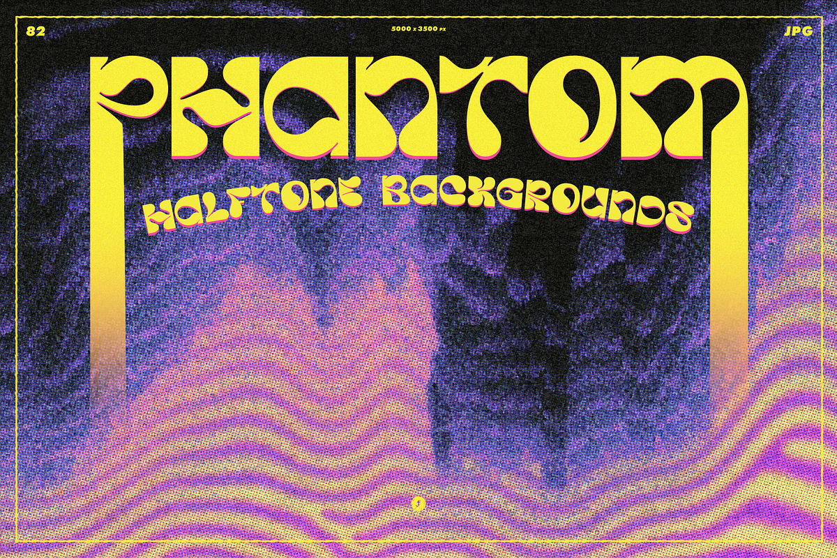 Phantom Halftone Backgrounds, a Background Graphic by Freezerondigital (Photo 1 of 11)