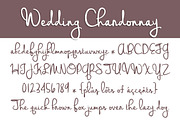 Wedding Chardonnay, a Script Font by Brittney Murphy Design (Thumbnail 2 of 2)