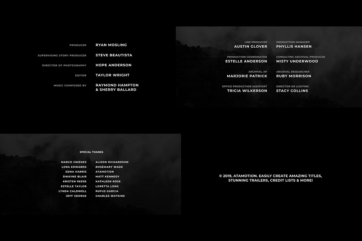 Titles Elegant Cinematic 2 FCPX, a Templates & Theme by Atamotion (Photo 11 of 11)