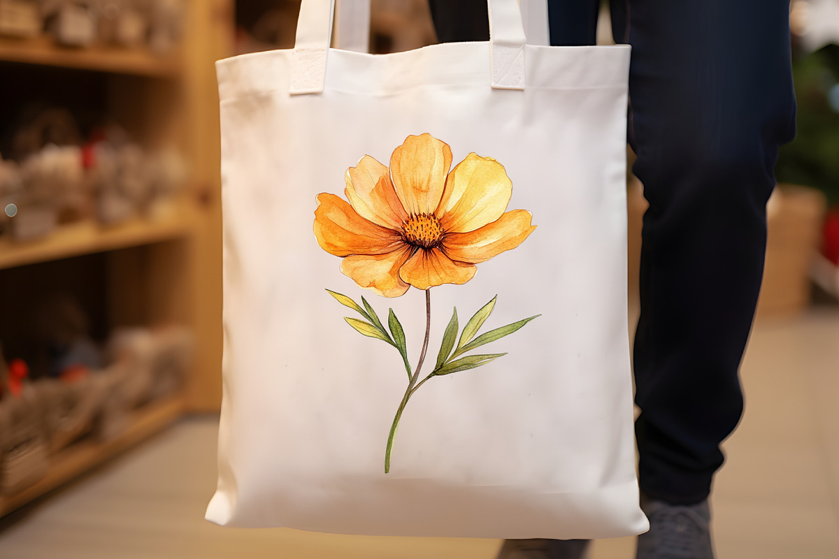 Watercolor Golden Flowers Clipart, an Illustration by Rose Art (Photo 2 of 7)