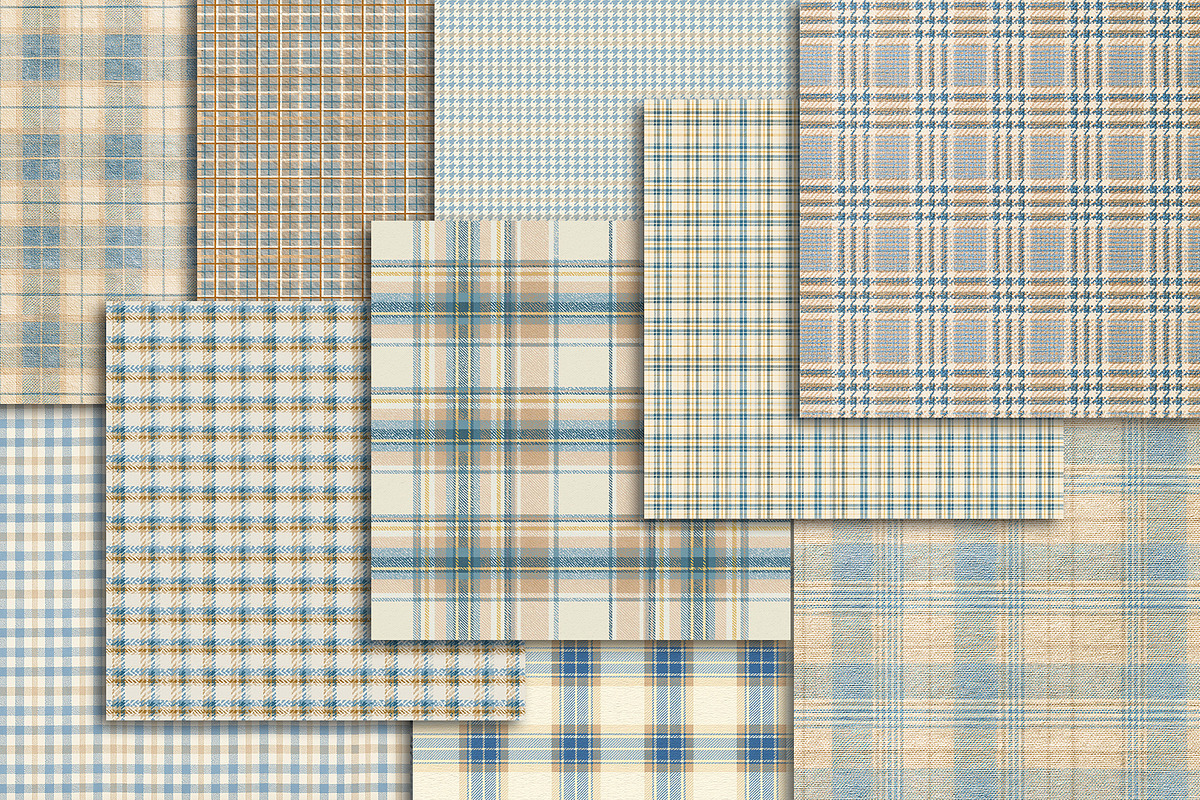 Pastel Plaid Scrapbook Paper Pack, a Pattern Graphic by Area (Photo 2 of 31)