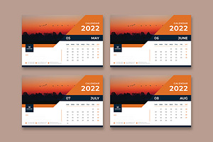 2022 Desk Calendar Templates