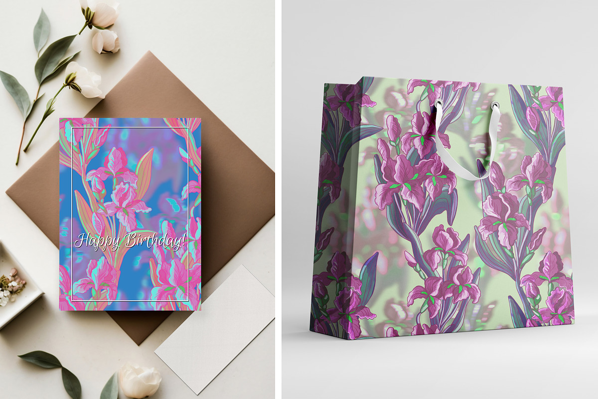 Irises, a Graphic by TextilePattern (Photo 4 of 7)