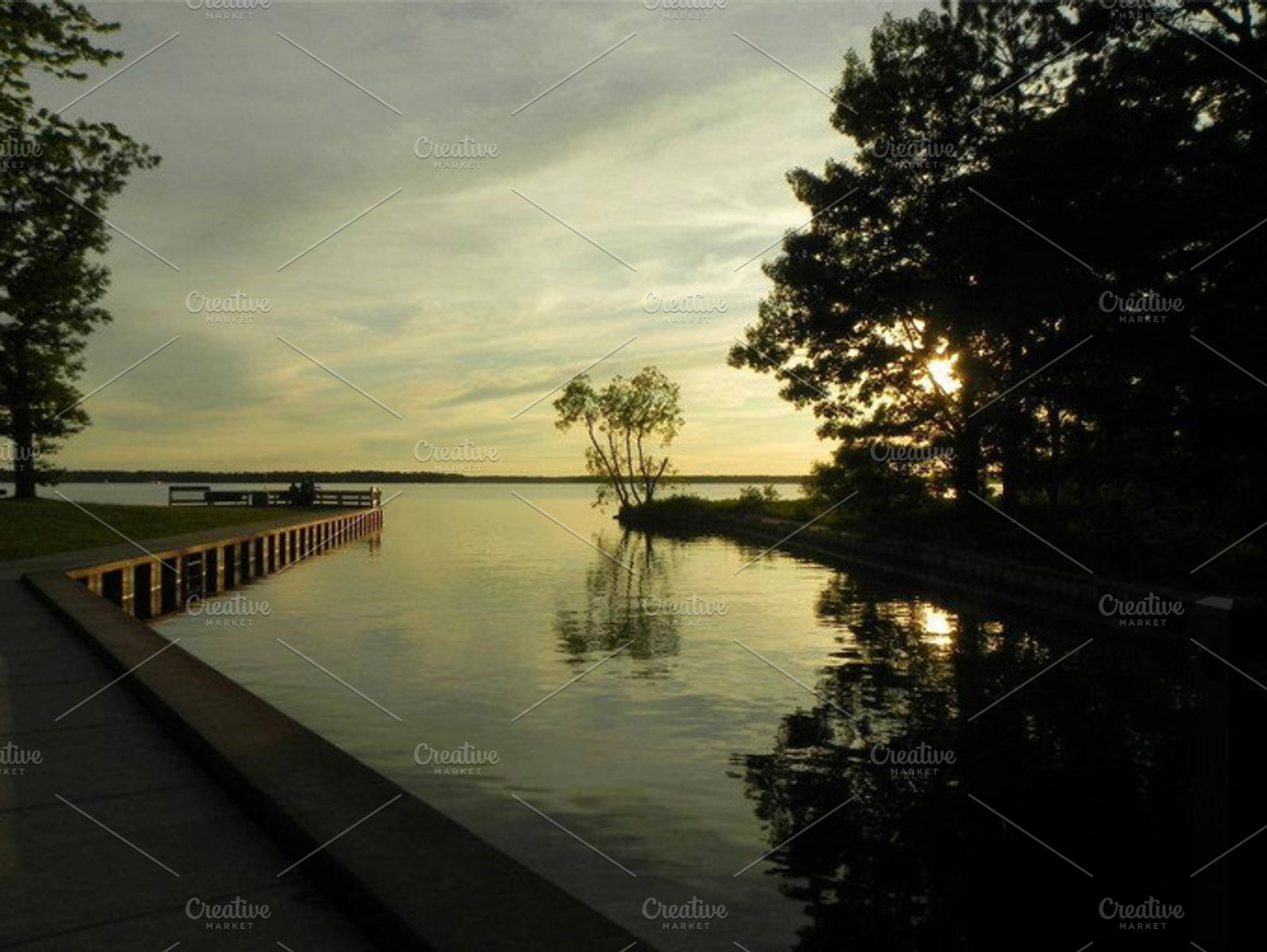 The Lake Featuring Lake Reflection And Water