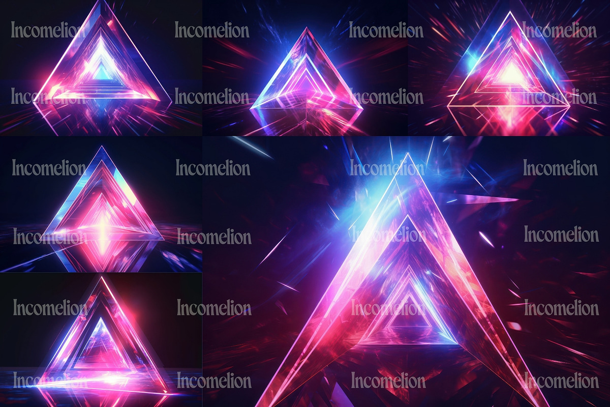 24 Illuminated Triangle Wallpapers, a Wallpaper Graphic by Incomelion (Photo 4 of 6)