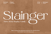 Stainger, a Sans Serif Font by din-studio.com (Thumbnail 1 of 11)