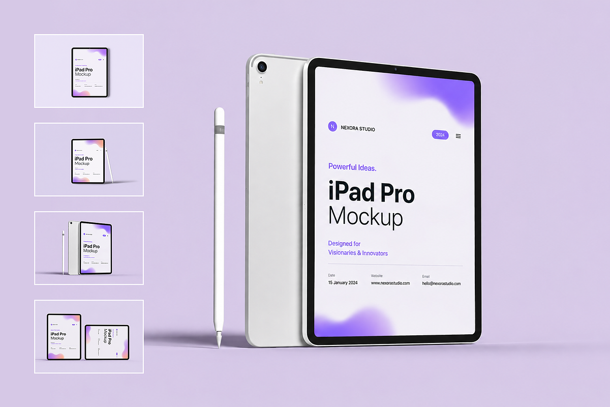 High Quality iPad Pro Mockup, an iPad Mockup by Custom.scene (Photo 1 of 5)