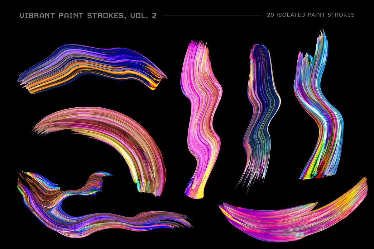 Vibrant Paint Strokes Bundle, a Texture Graphic by Chroma Supply (Photo 18 of 23)