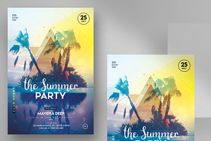 The Summer Party Flyer PSD