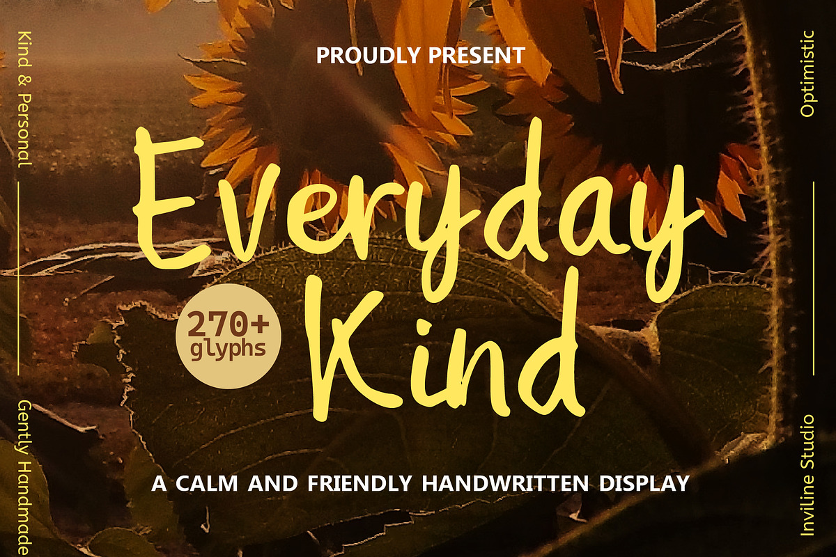 Everyday Kind - Friendly Handwritten, a Handwritten Font by Inviline.co (Photo 1 of 12)