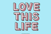 Display font Love This Life, a Sans Serif Font by Itsmesimon (Thumbnail 20 of 25)