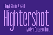 Hightershot – Modern Condensed Font, a Sans Serif Font by Fikryal Studio (Thumbnail 1 of 10)