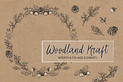Woodland Kraft Design Set, an Animal Illustration by Doodle Dibs (Thumbnail 4 of 5)
