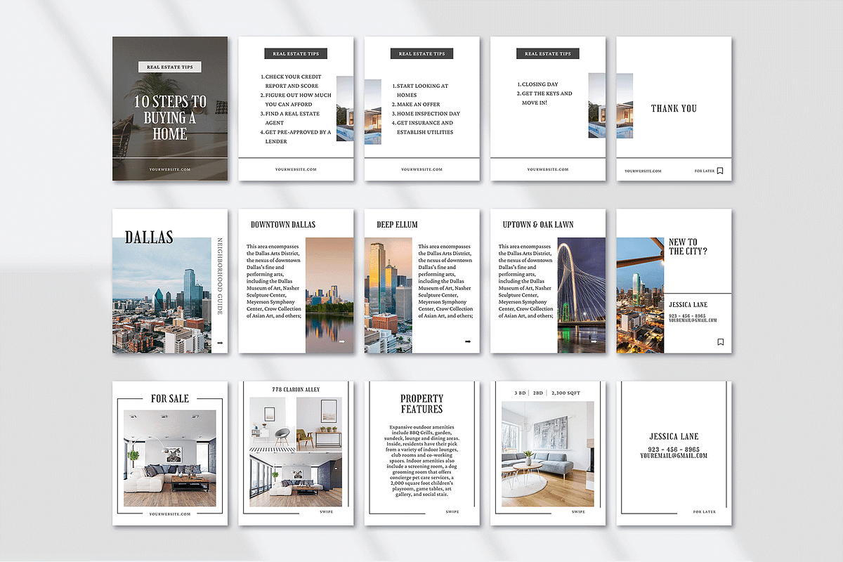 Real Estate Carousel Instagram, a Social Media Template by Kseniia_Design (Photo 2 of 8)