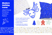 Festive Christmas Seamless Pattern, a Pattern Graphic by VasilkovS (Thumbnail 1 of 7)
