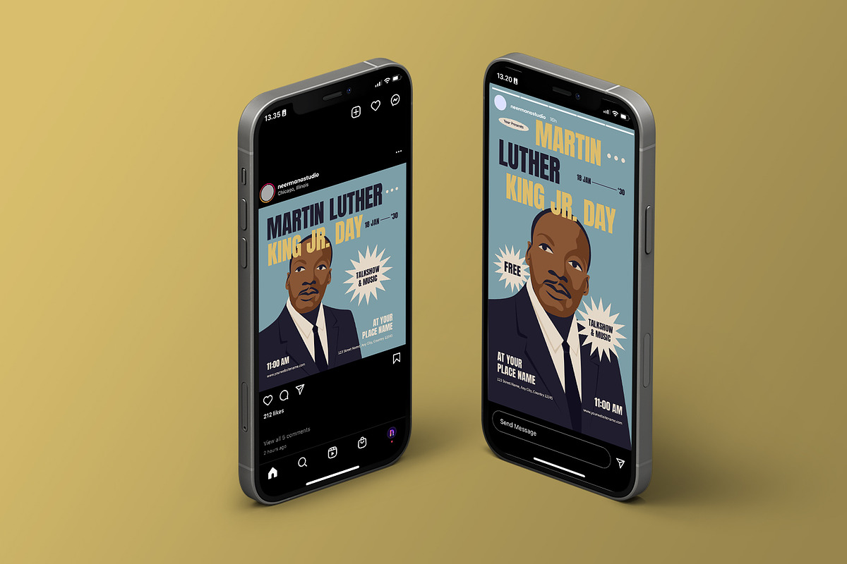 Martin Luther King Jr Day Flyer, a Flyer Template by Neermana (Photo 4 of 4)