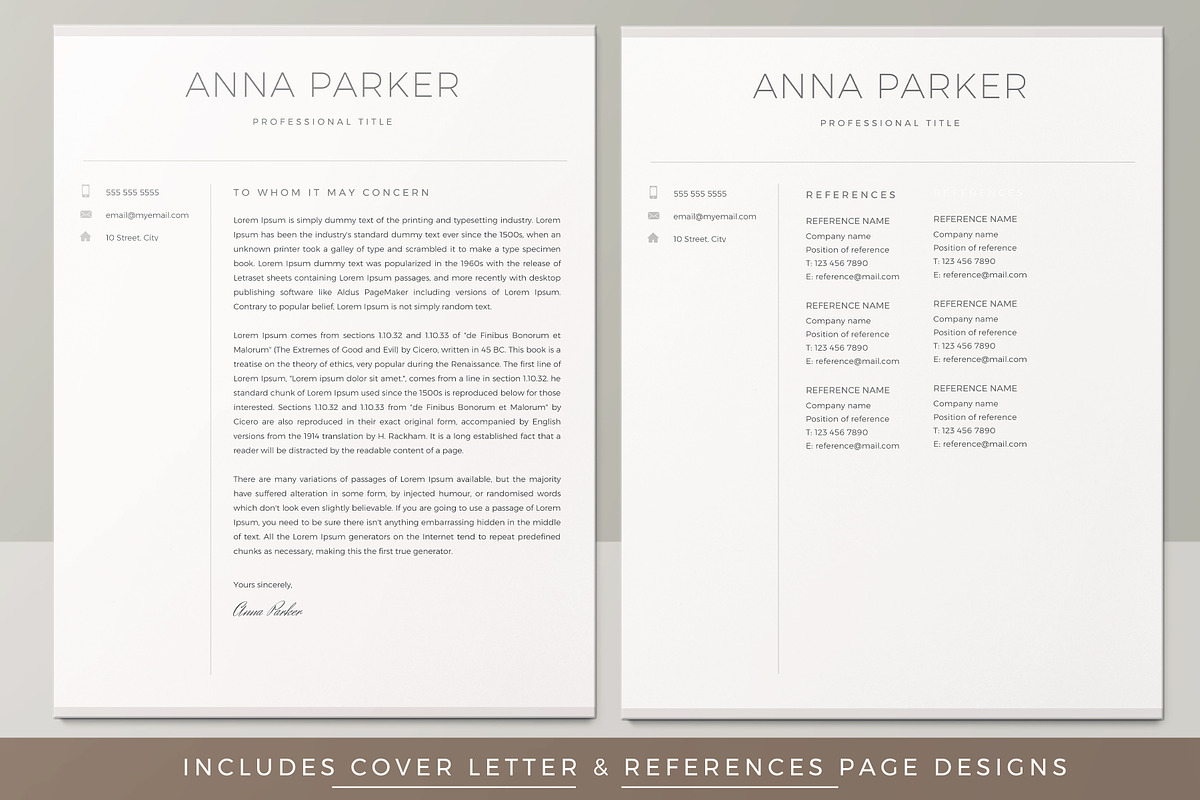 Resume Template / CV, a Resume Template by TheResumeCoach (Photo 3 of 9)