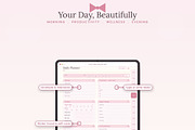 Pink Daily Planner | Hyperlinked, a Poster Template by HeavensStar (Thumbnail 4 of 12)