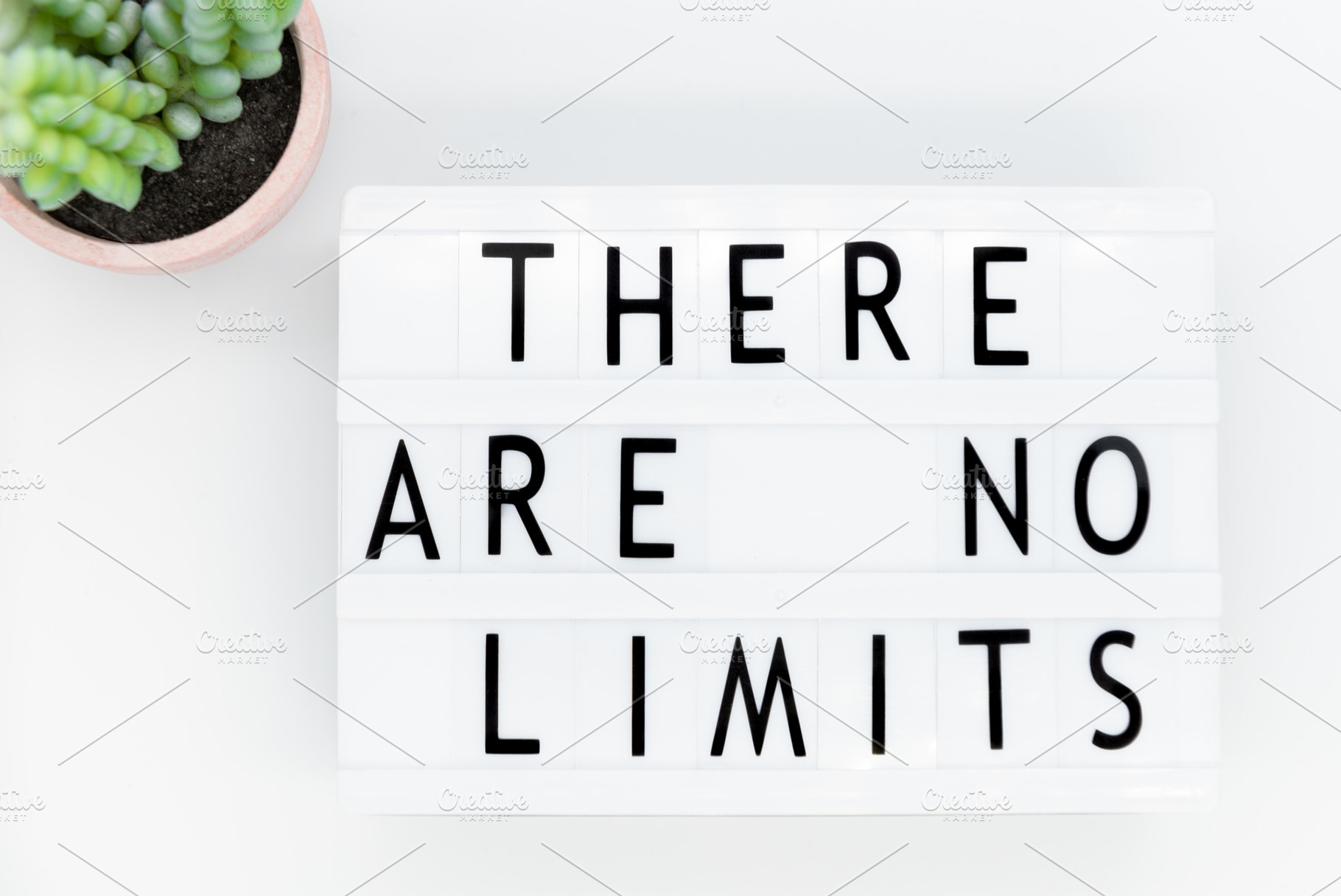 Text 'There are no limits, an Abstract Photo by BREATING NATURE